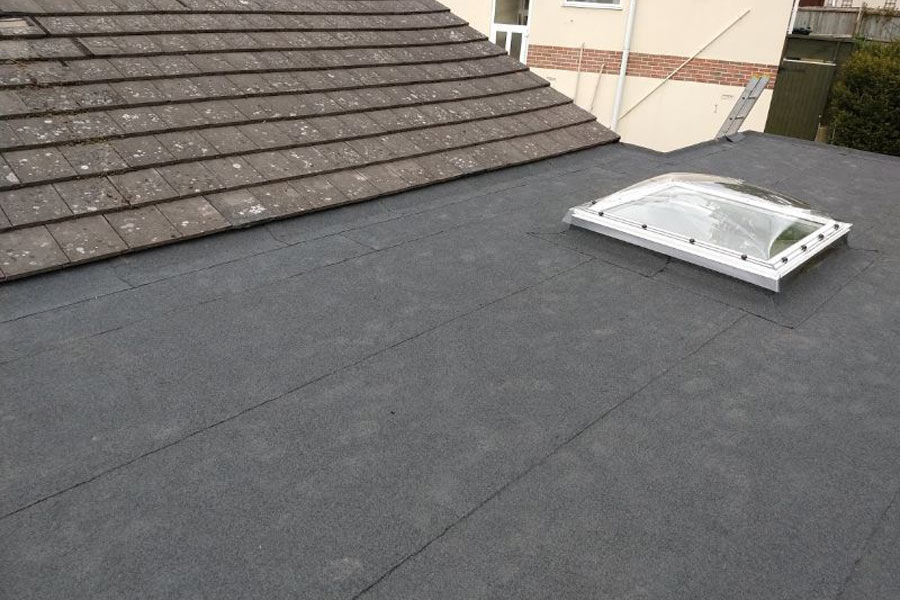 flat roof with window