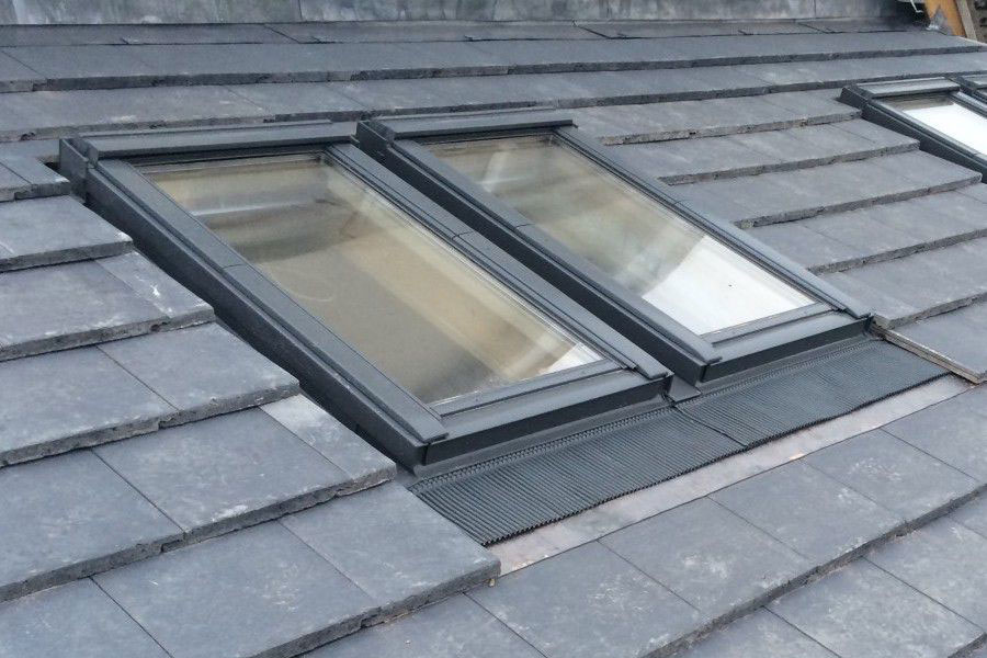 flat roof with window